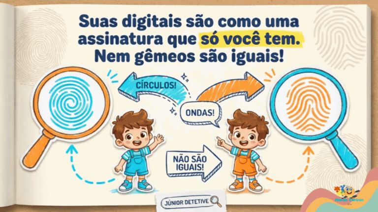 Por Que Temos Impressões Digitais? O Segredo Escondido nas Suas Mãos! ✋🔍 slides (1)